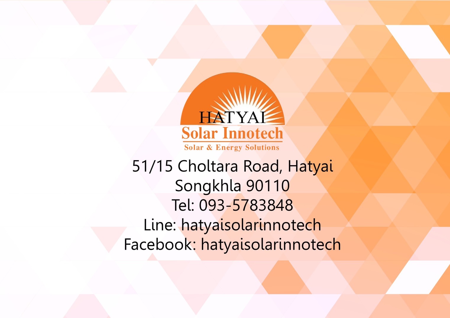 HATYAI Solar Inotech 0935783848